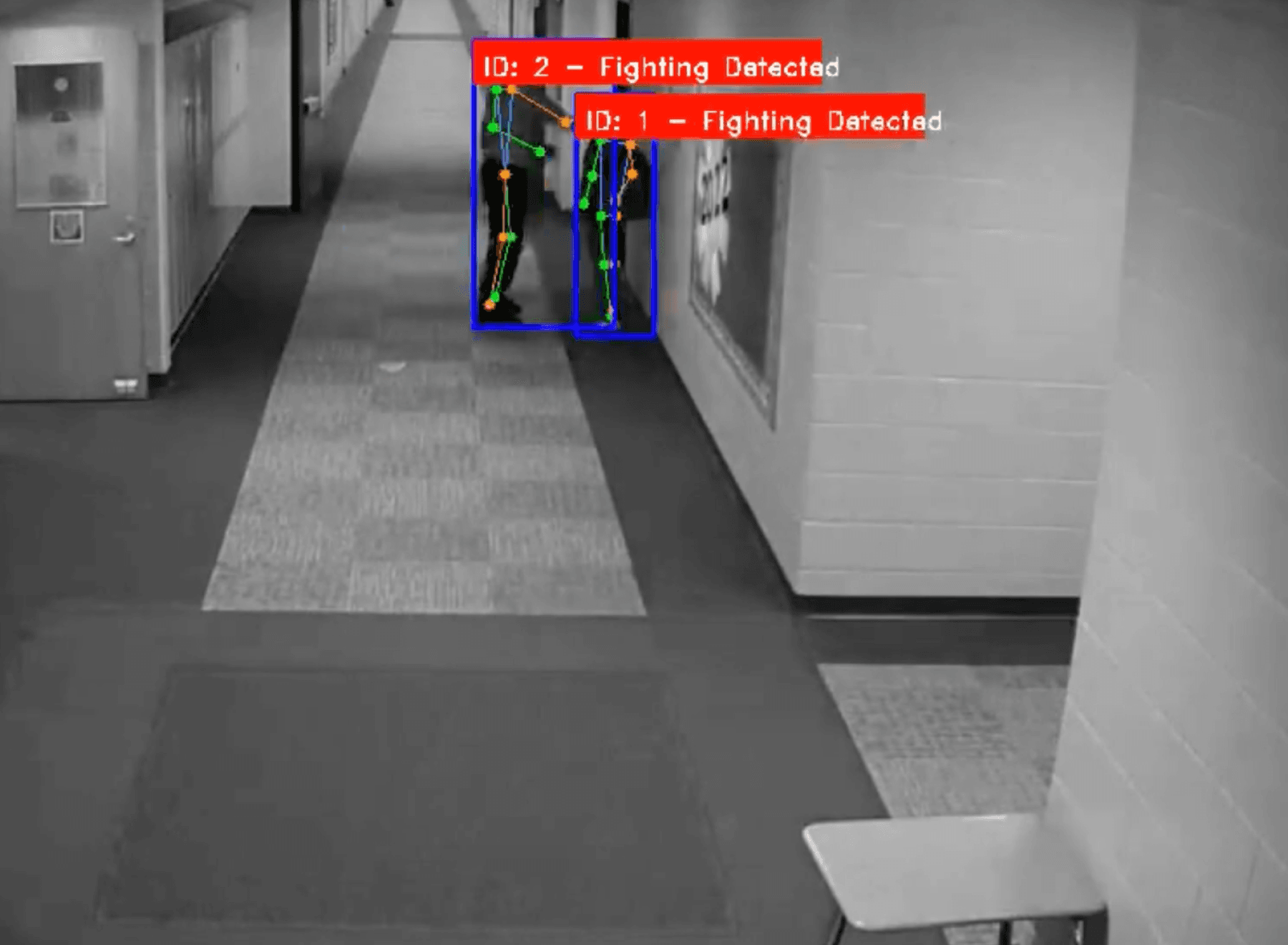 暴力行為（喧嘩）自動検知