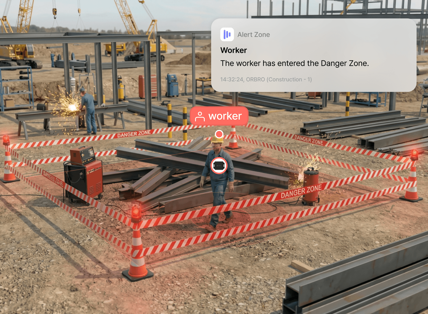 危険区域進入時の自動通知