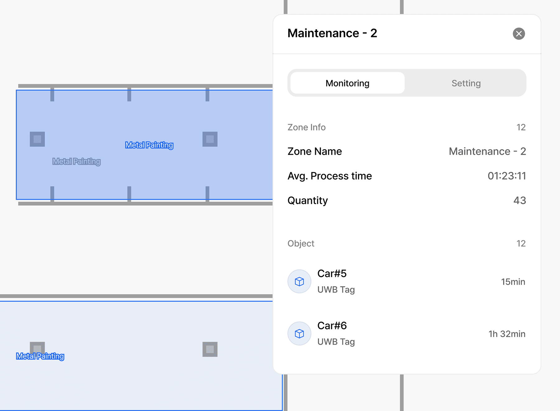 空間別作業状況確認