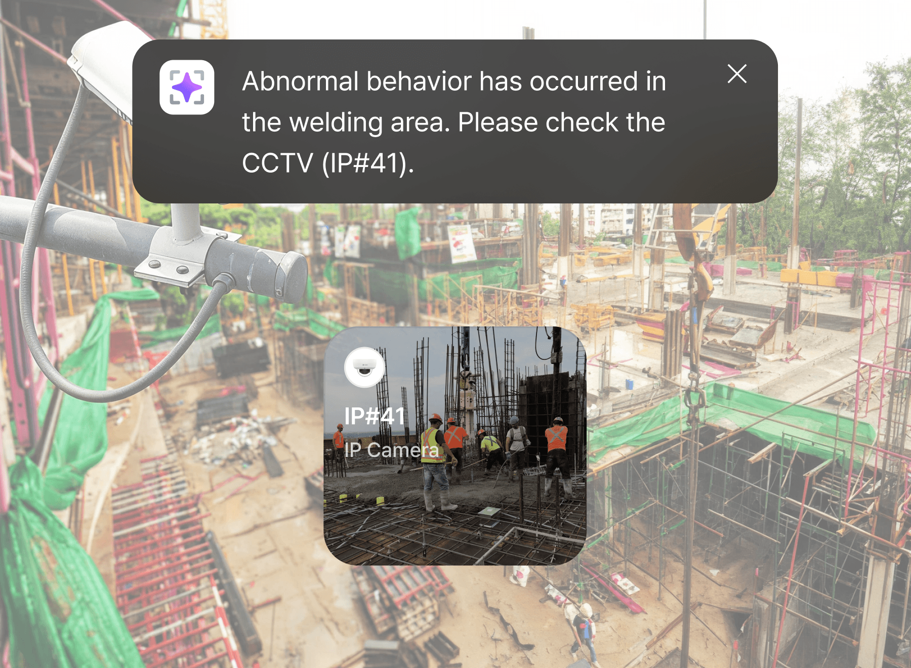 CCTV連携による安全モニタリング