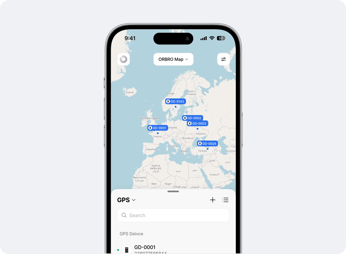 모바일 앱 실시간 위치 확인