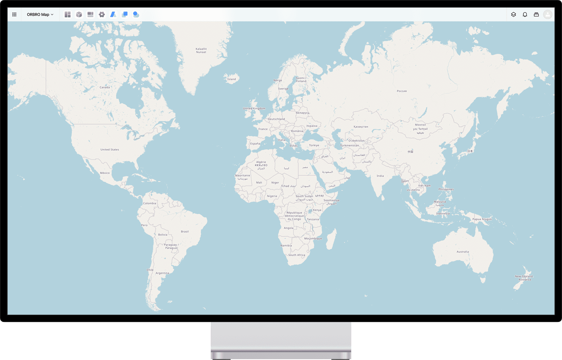 전세계 지도 지원
