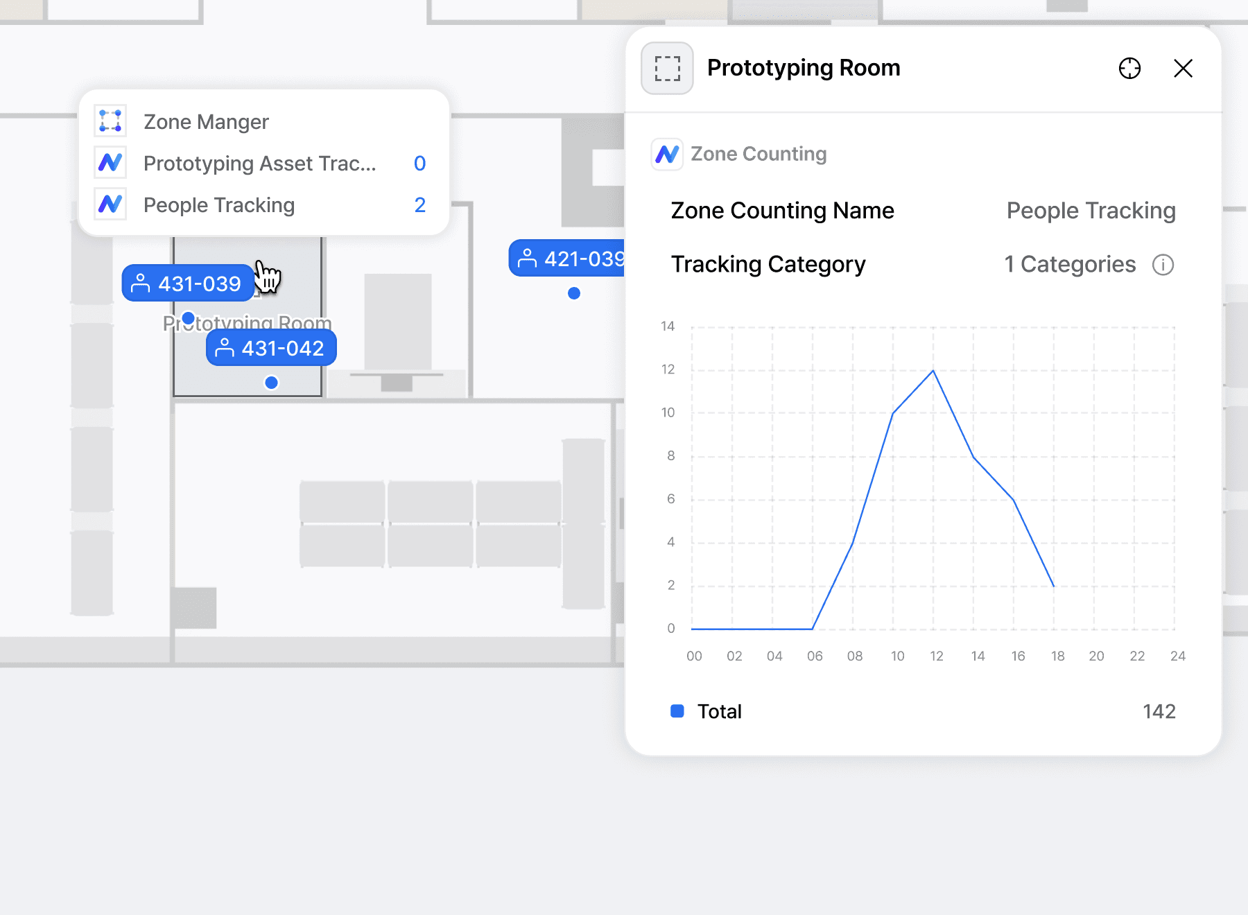 존 카운팅 기능