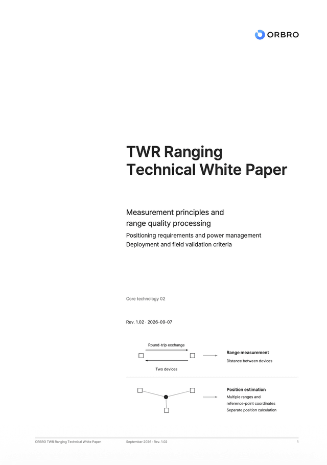 TWR Ranging Technical White Paper