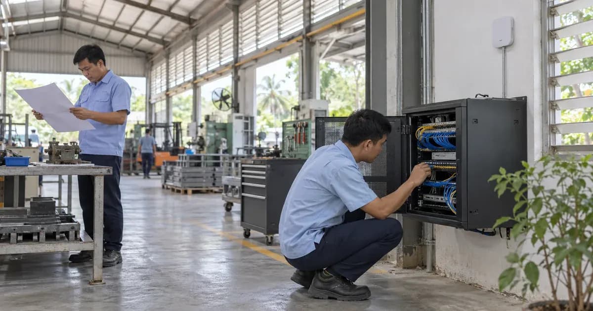 Đổi cấu hình bộ thu RTLS rồi, hãy thử lại cùng một tuyến