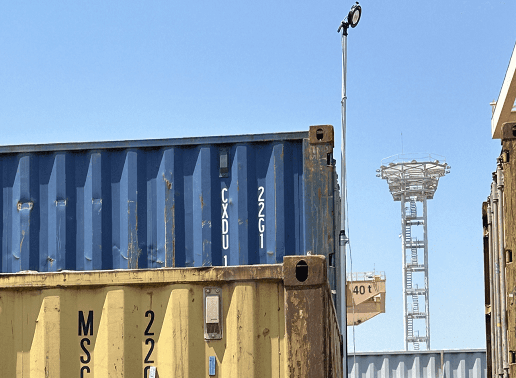Crane-Load Distance Monitoring