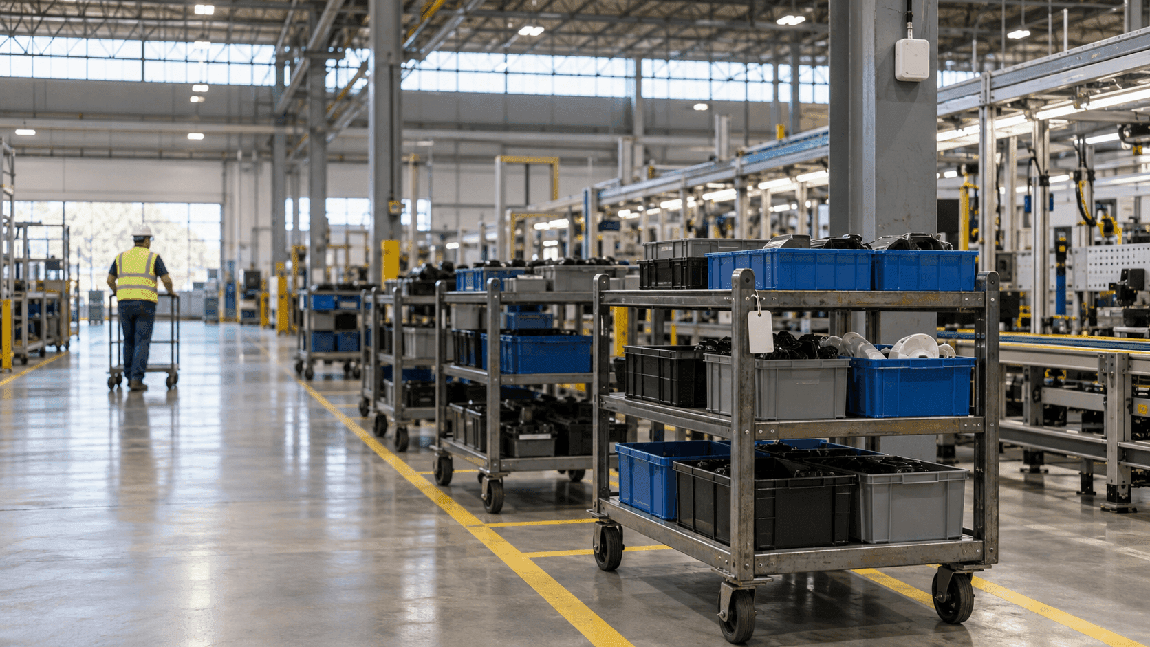 Material Handling Cart Tracking, Four Numbers to Check Before Buying More Carts