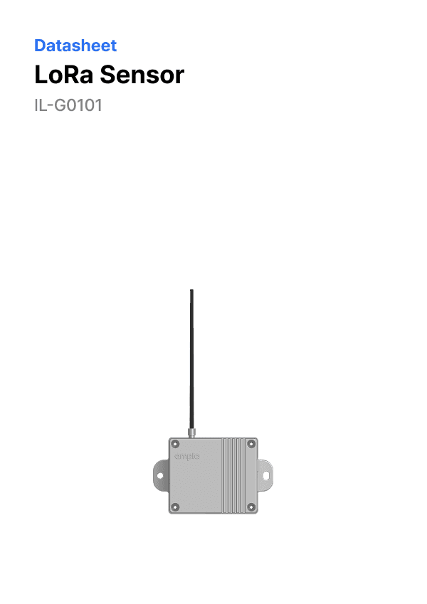 LoRa Sensor 데이터시트