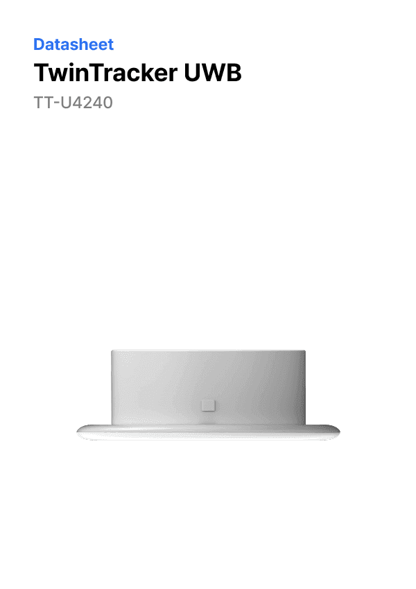 TwinTracker UWB 데이터시트