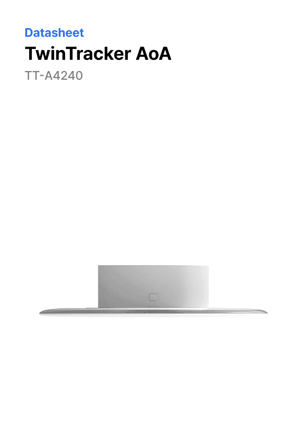 TwinTracker AoA 데이터시트
