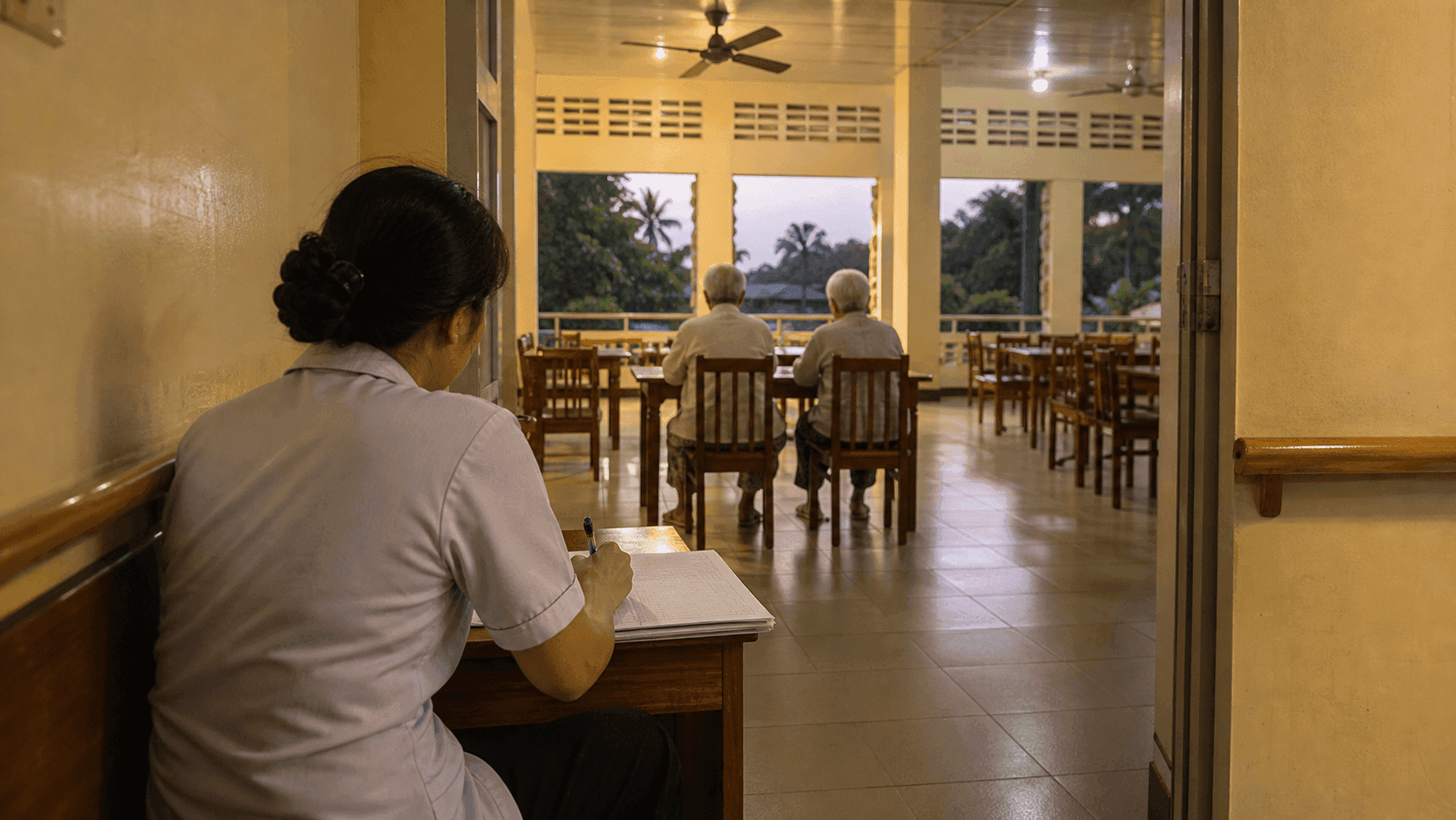 Theo dõi người cao tuổi tại viện dưỡng lão: lấp đầy nhật ký chăm sóc bằng dữ liệu vị trí từ thẻ định vị