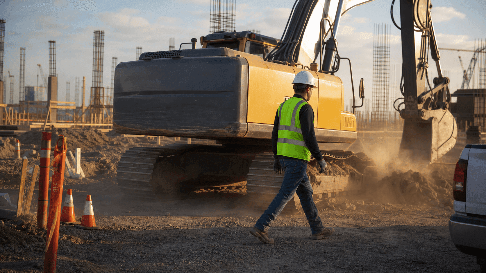 Struck-By Hazards in Construction, Managing the Distance Between Workers and Heavy Equipment