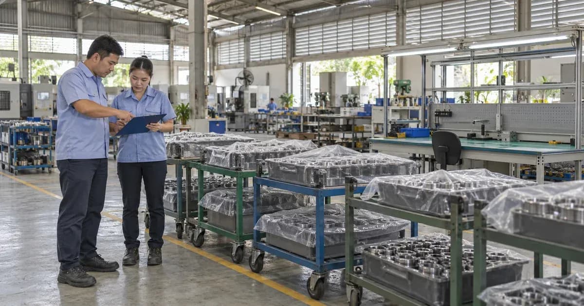 Bán thành phẩm ở cùng vùng chờ nhưng lý do chờ khác nhau
