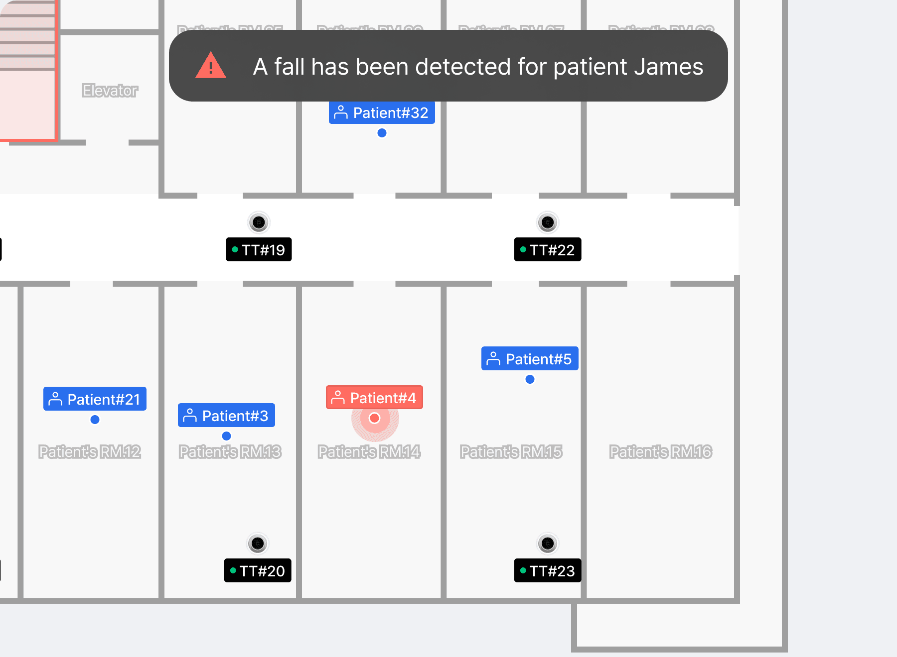 転倒事故リアルタイム検知