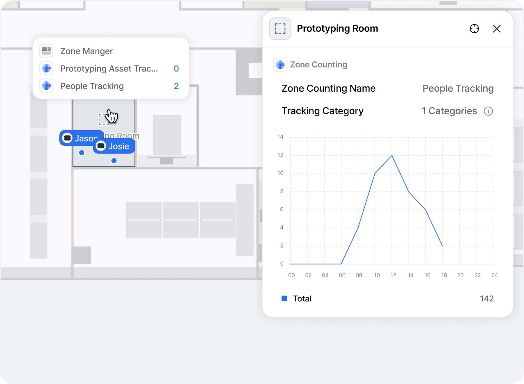 존 카운팅 기능
